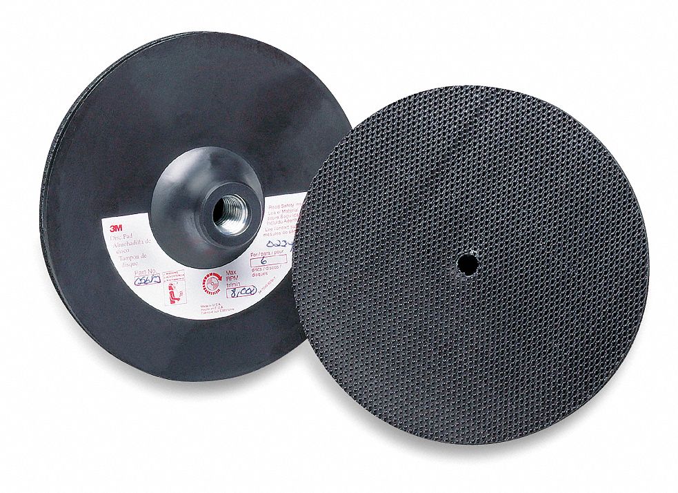 Disc Backup Pad, 8 In Dia, HL, 5/8-11INT