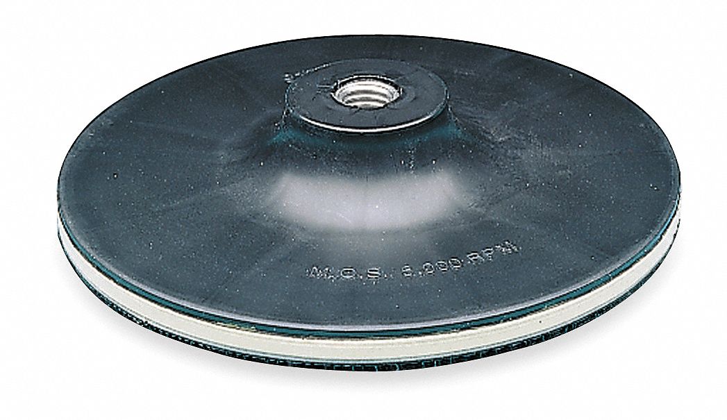 Disc Backup Pad, 7 In Dia, HL, 5/8-11INT