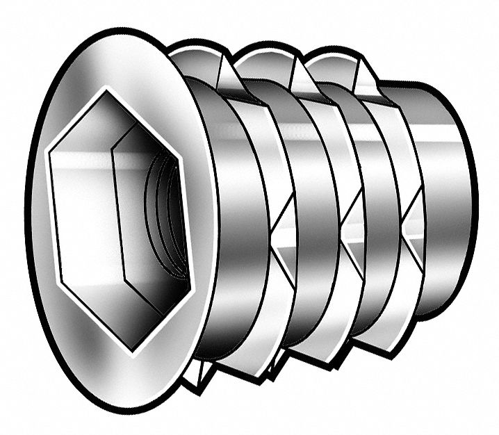 Threaded Insert, Pk 100