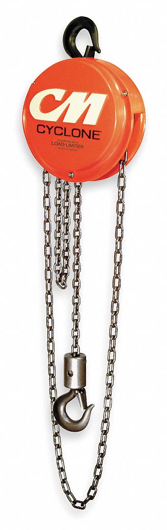 Hand Chain Hoist, Manual, Cap1T, Lift15Ft