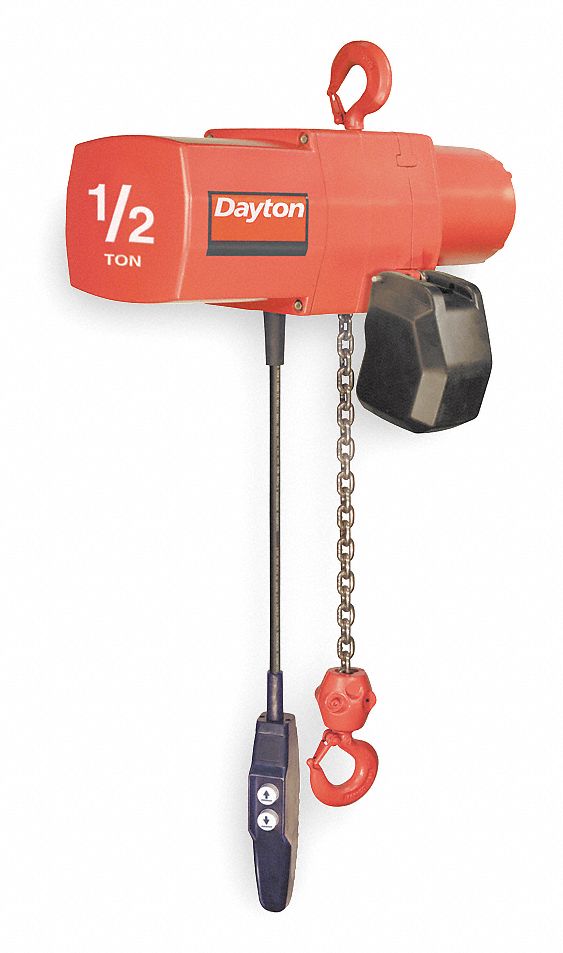 Electric Chain Hoist, 0 to 16 fpm, 460V