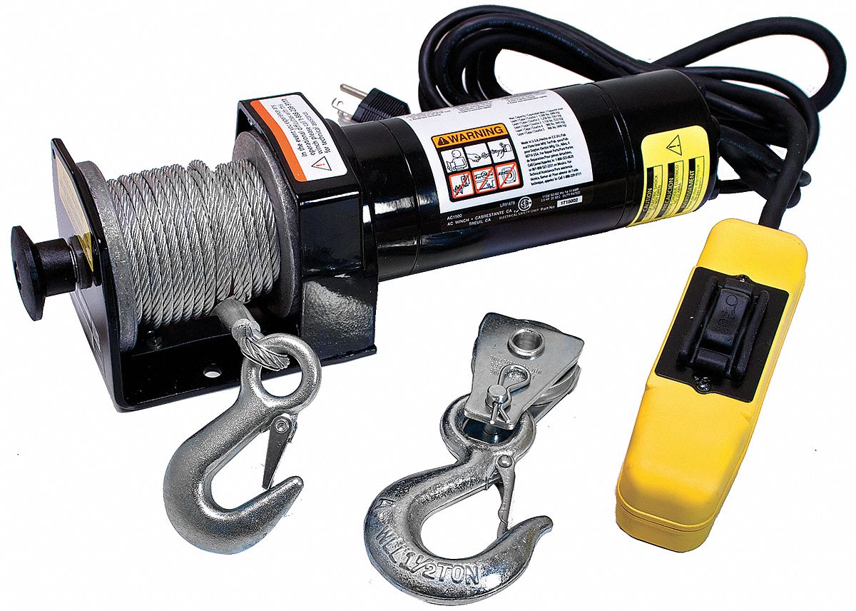 Electric Winch, 14-13/16 In. L