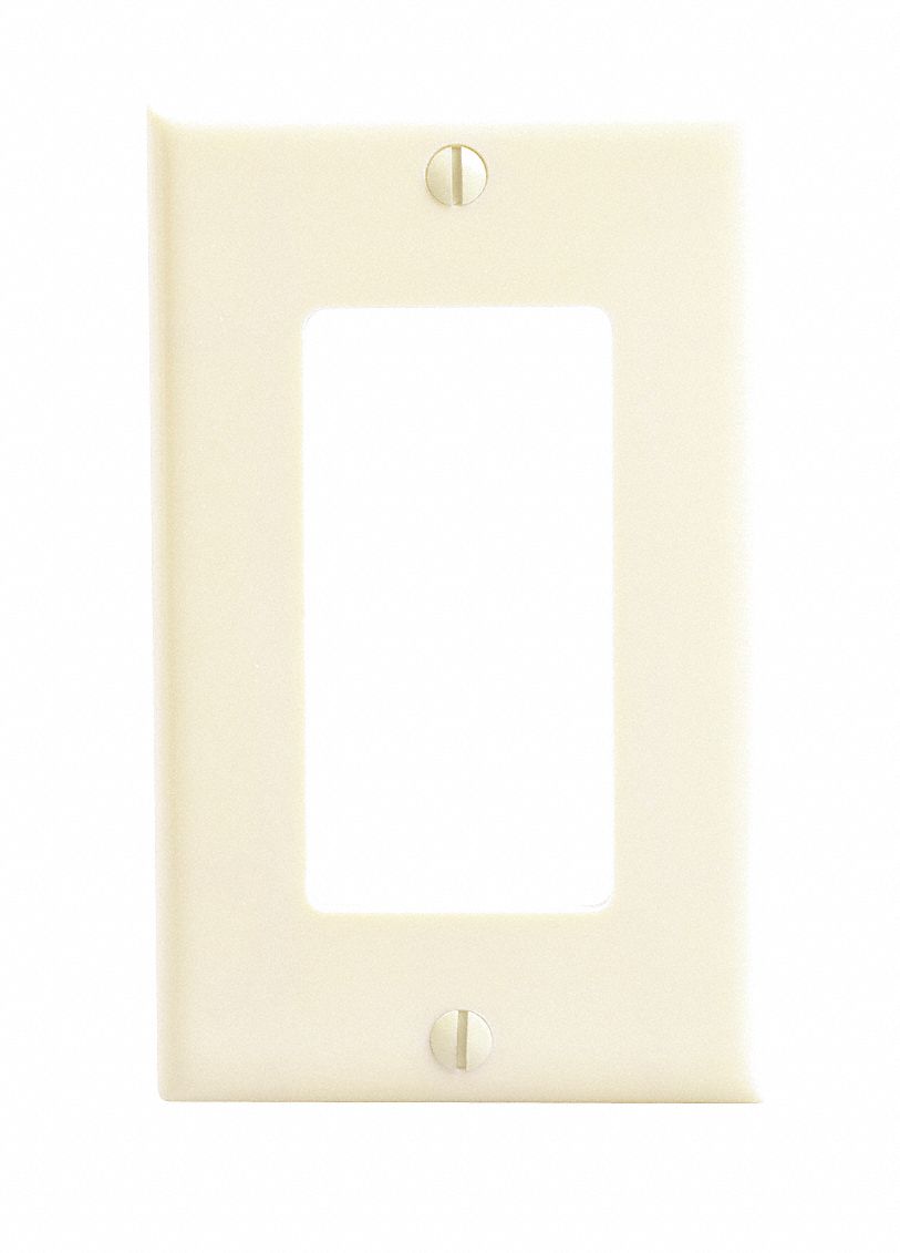 Plate, Wall, 1 Gang, Ivory