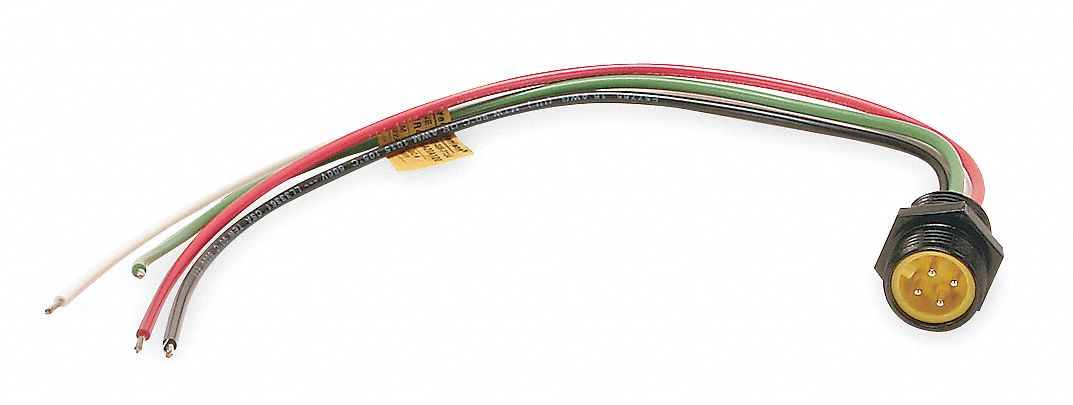 Receptacle, Male, 4 Pole