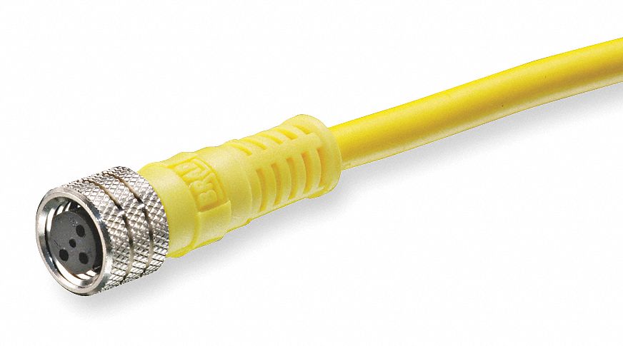 Cord Set, 3 Pin, Female, Straight, 6.5 Ft, 4A