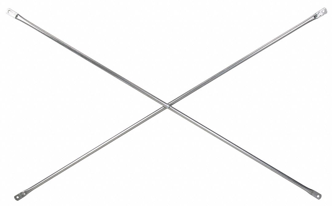 Scaffold Crossbrace, 7-1/2 ft. L, 1 In. H