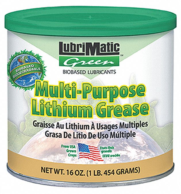 Grease, Lithium, Tub, 16 oz, Amber