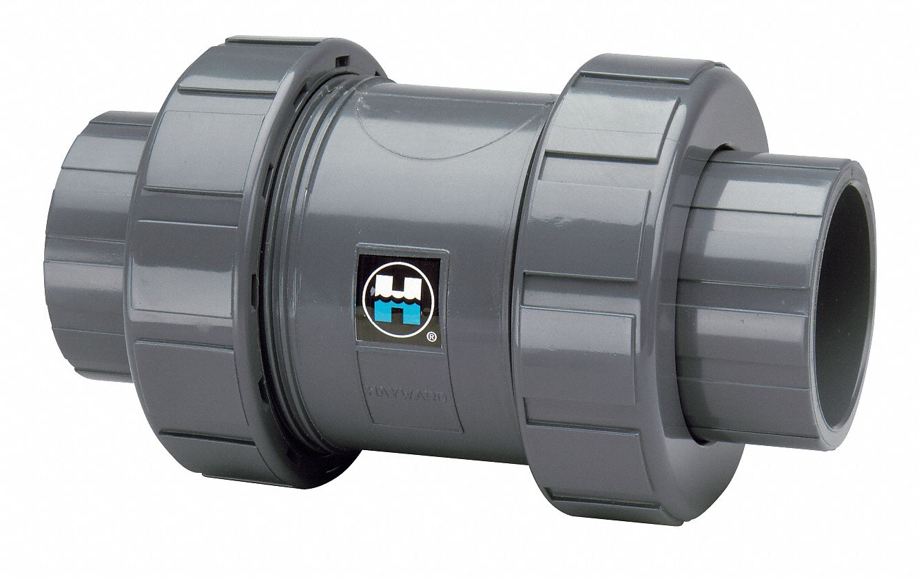 Check Valve, 1-1/4 In, SKT/FNPT, PVC