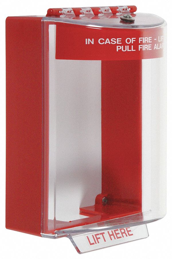 Pull Station Guard, Polycarbonate, Surface