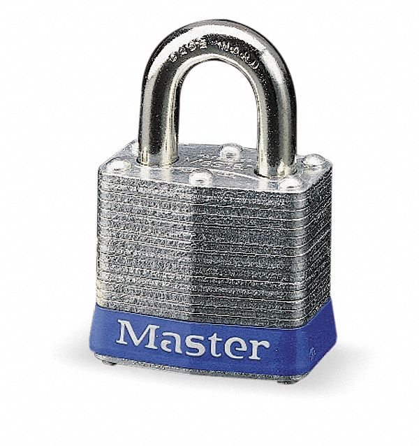 Lockout Padlock, KD, Blue, 9/32In. Dia.