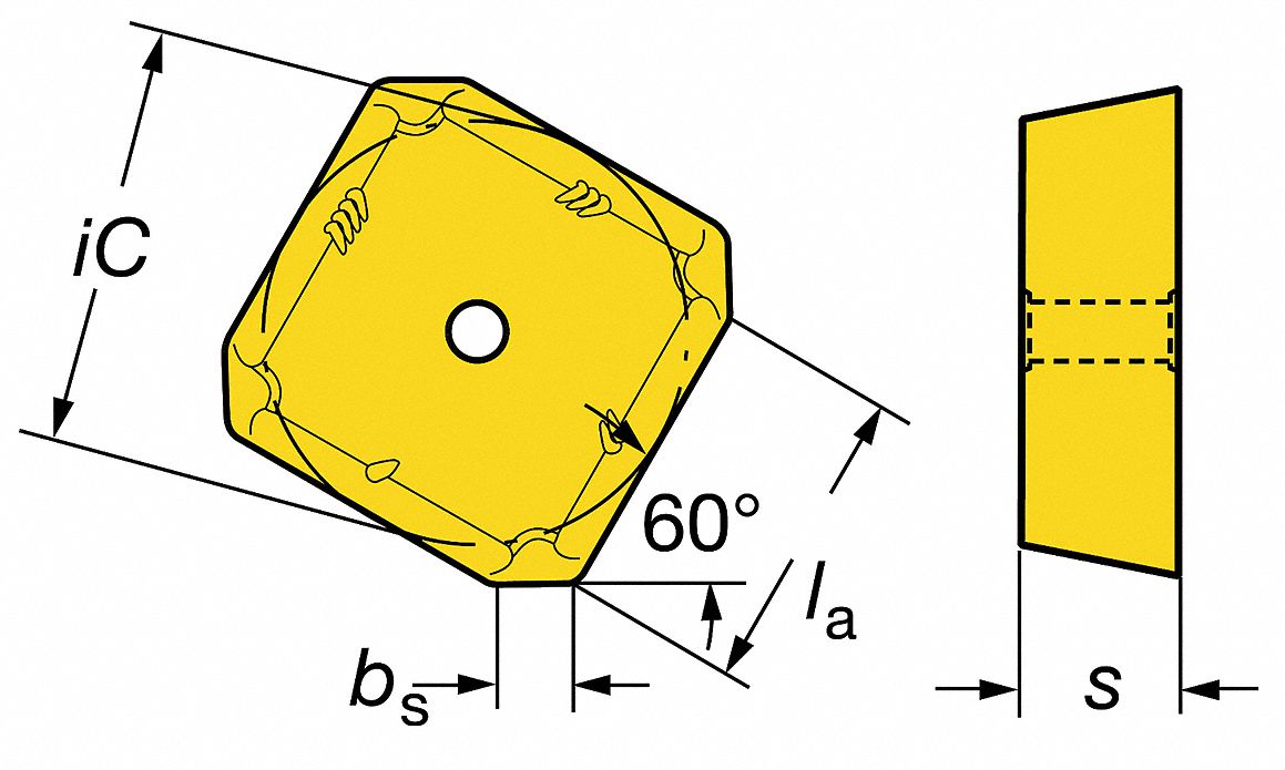 Carbide Mill Insert, 360R-19 06M-MH 2030