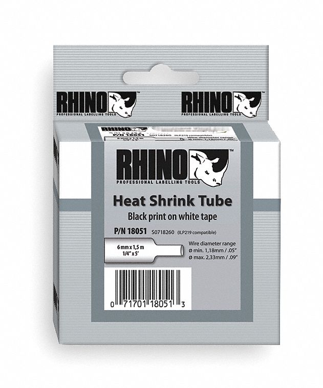 Heat Shrink Tube Label, Polyolefin