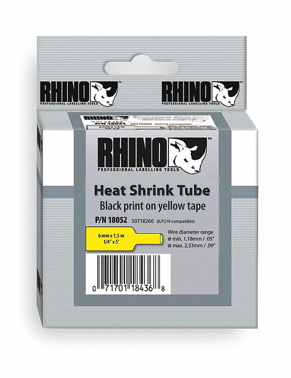 Heat Shrink Tube Label, 60 In. L