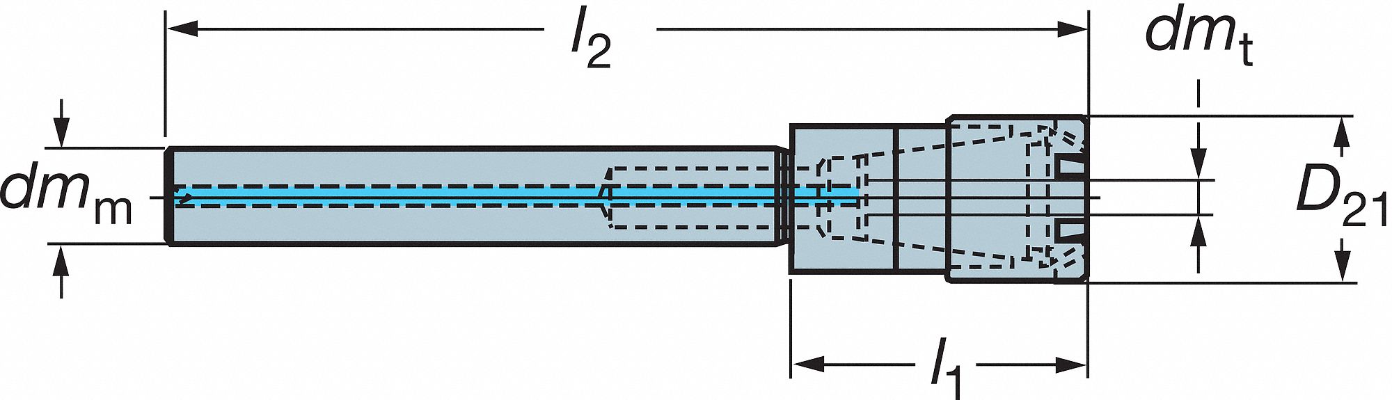 Collet Chuck Extension, ER 11, M8x1
