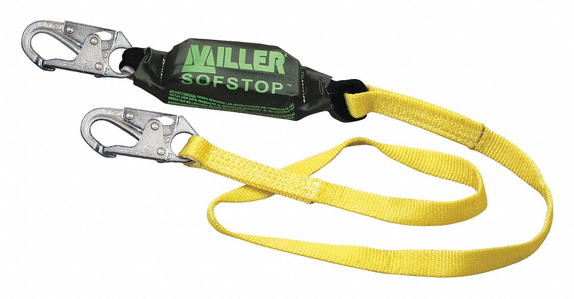 Lanyard, 1 Leg, Polyester, Yellow