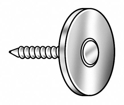 Cap Nail, 2 In L, Pk1500