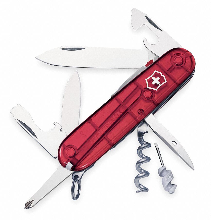Folding Pocket Knife w/Light, 14 Function