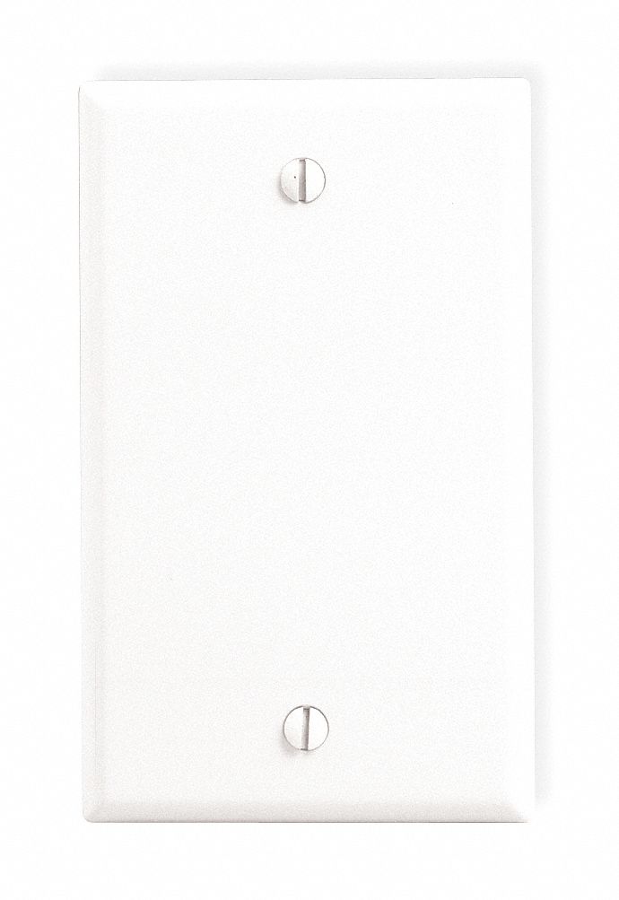 Plate, Wall, 1 Gang, White