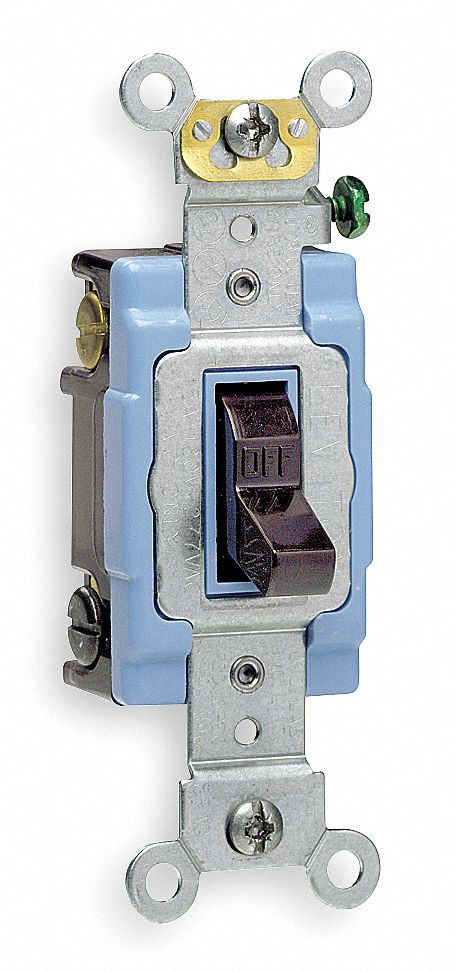 Toggle Switch, 1P, 20A, Brown, Commercial