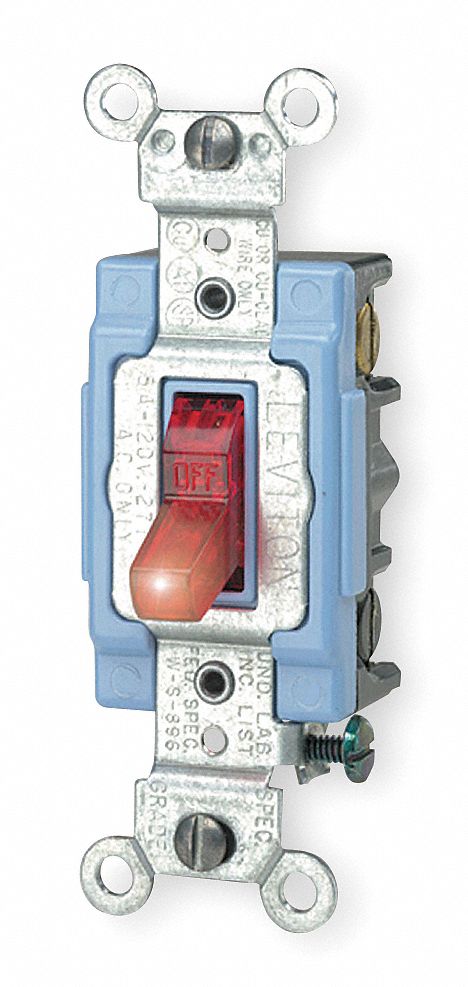 Toggle Switch, 1P, 15A, Red, Specification