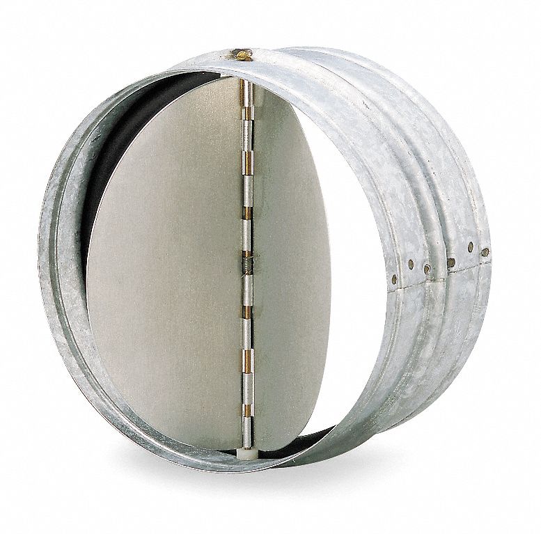 In-Line Backdraft Damper, 8 In. Dia.