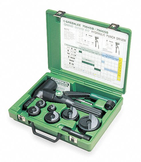 Hydraulic Punch Set, 1/2-2In, Angle Driver