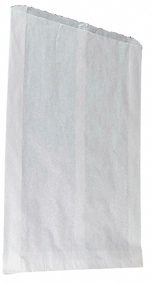 Paper Bag, White, 3 In., PK 500