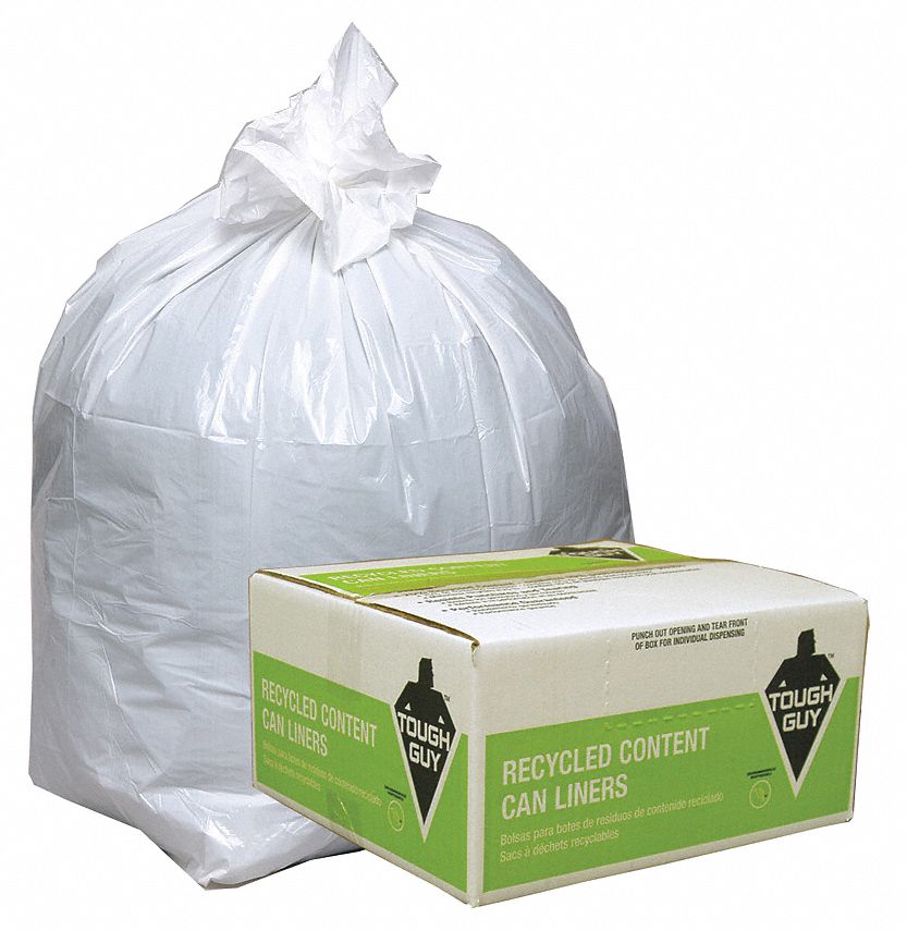 Recycled Can Liner, 12 to 16 gal., PK250