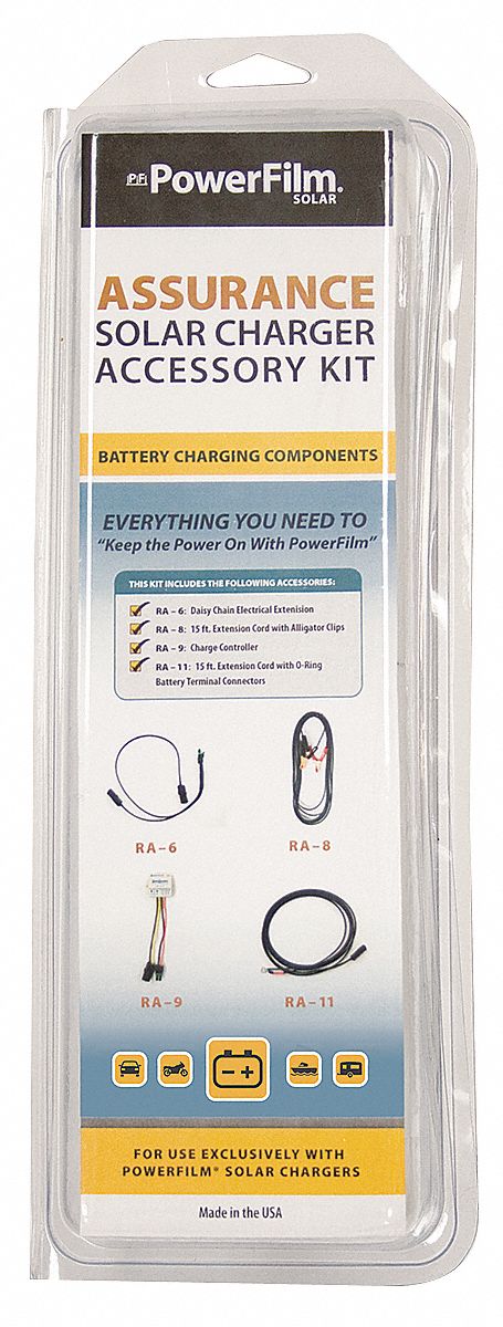 Solar Charger Cord Kit, w/Charge Ctrl