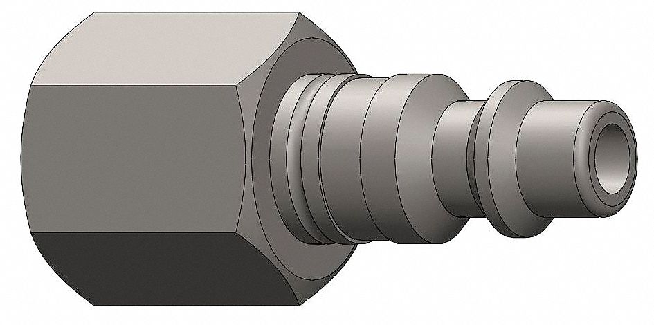Coupler Plug, 303SS, 1/4 FNPT, 1/4 Body