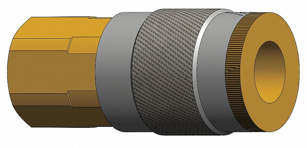 Coupler , Brass, 1/4 FNPT, 1/4 Body