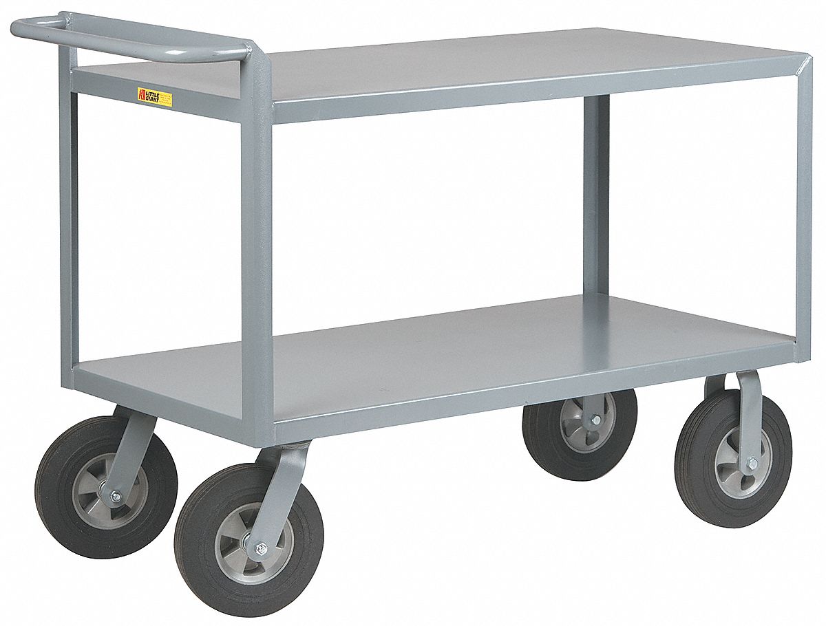 Utility Cart, Steel, 42 Lx24 W, 1500 lb.