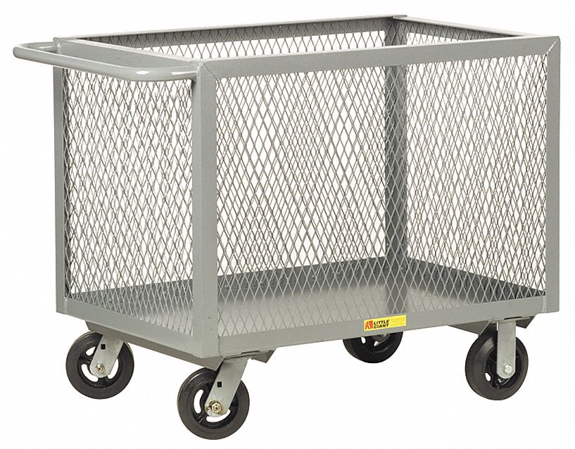 Mesh Truck, 30 In. W, 54 In. L, Powder Coat