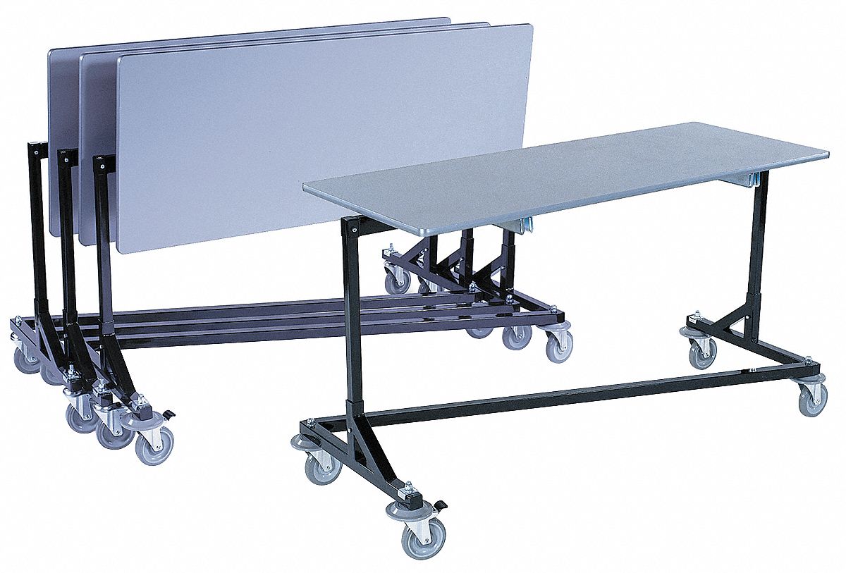 Nesting Mobile Work Table, 63 In. L