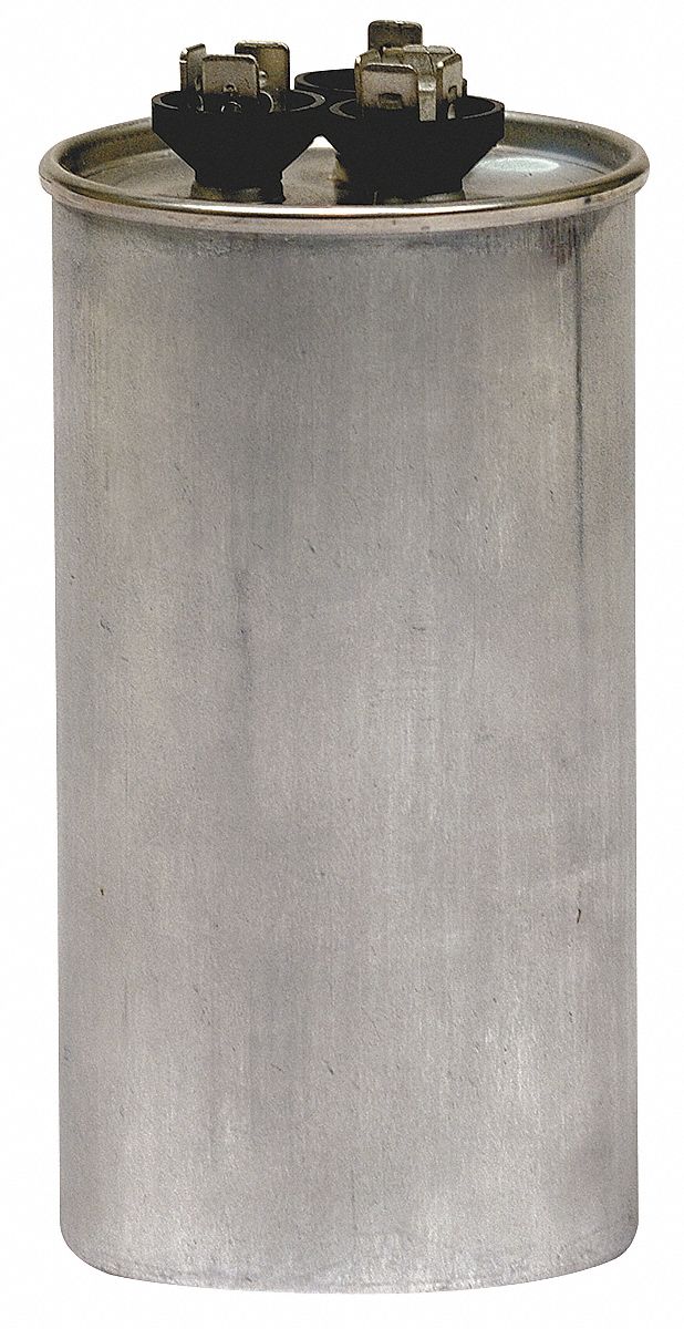 Run Capacitor, 60/5 MFD, 370 VAC, Round