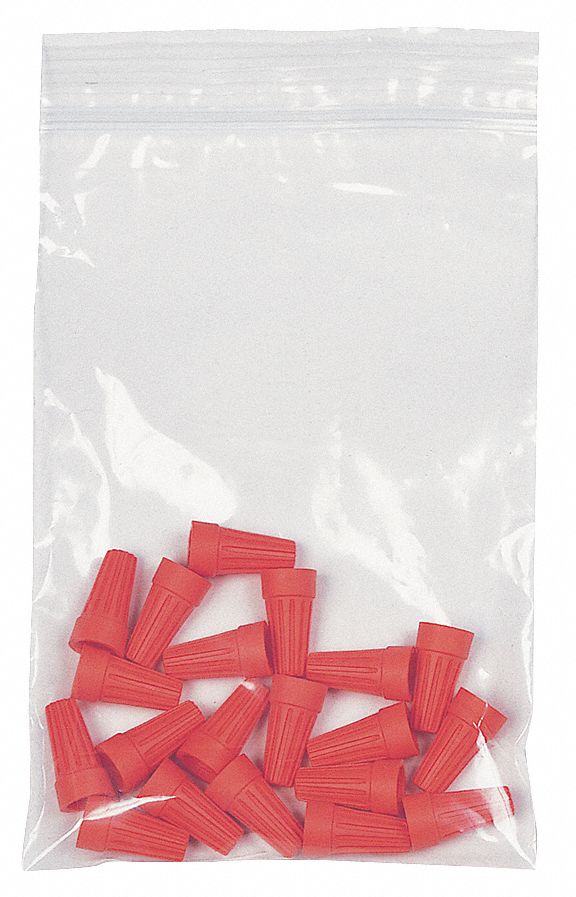 Reclosable Bag, 1-1/2 In. W, PK 1000