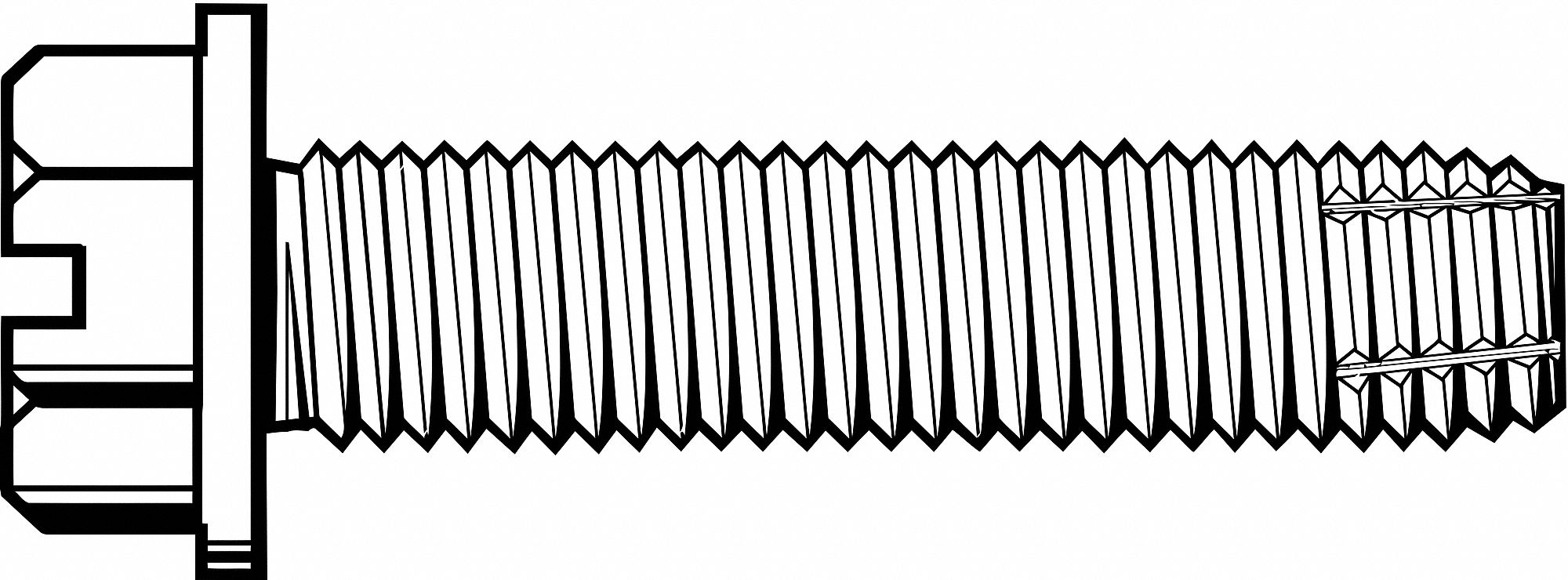 Screw, Thd Form, 10-24x1/2 In, PK10000