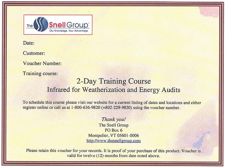 Thermography Training, Weatherization