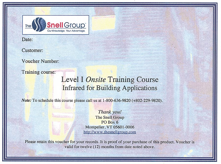 Level I Thermography Training, Onsite