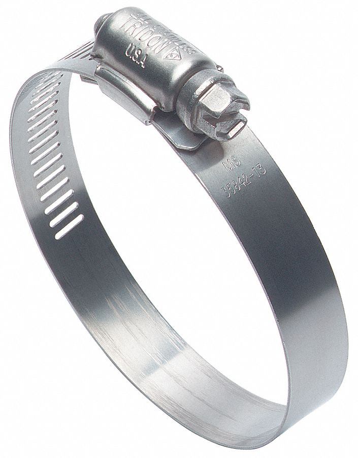 Hose Clamp, Min.Dia.3-5/16, SAE 60, PK200
