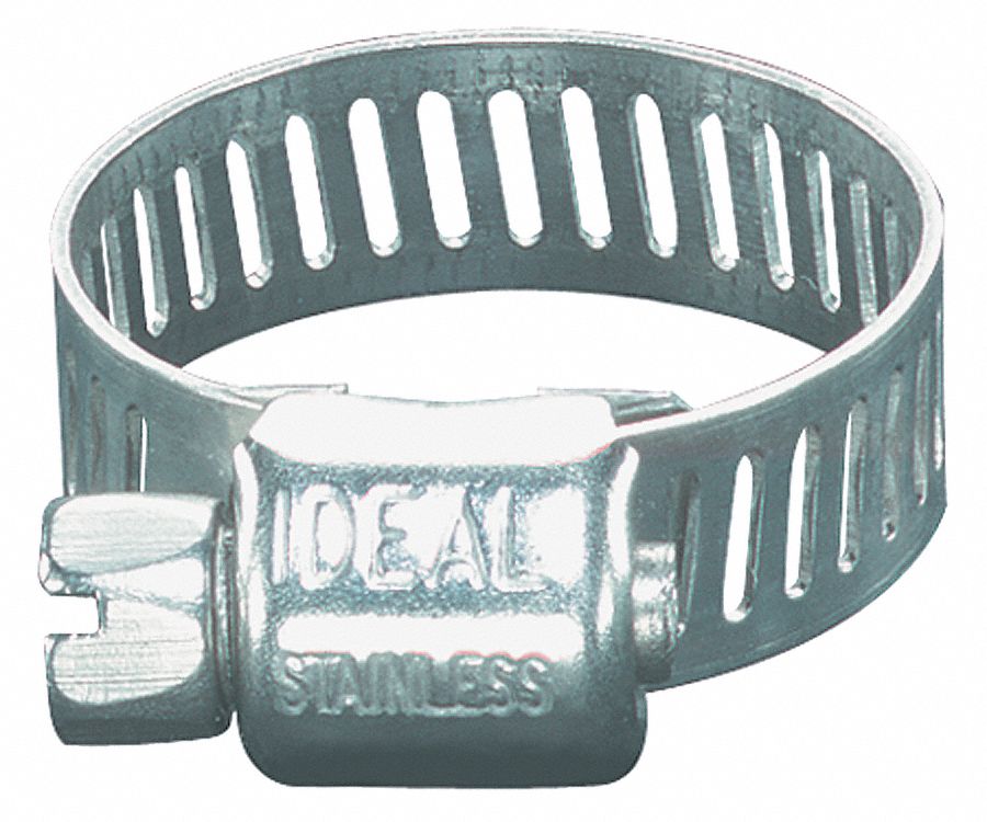 Hose Clamp, SS, Min.Dia. 3/4, PK10