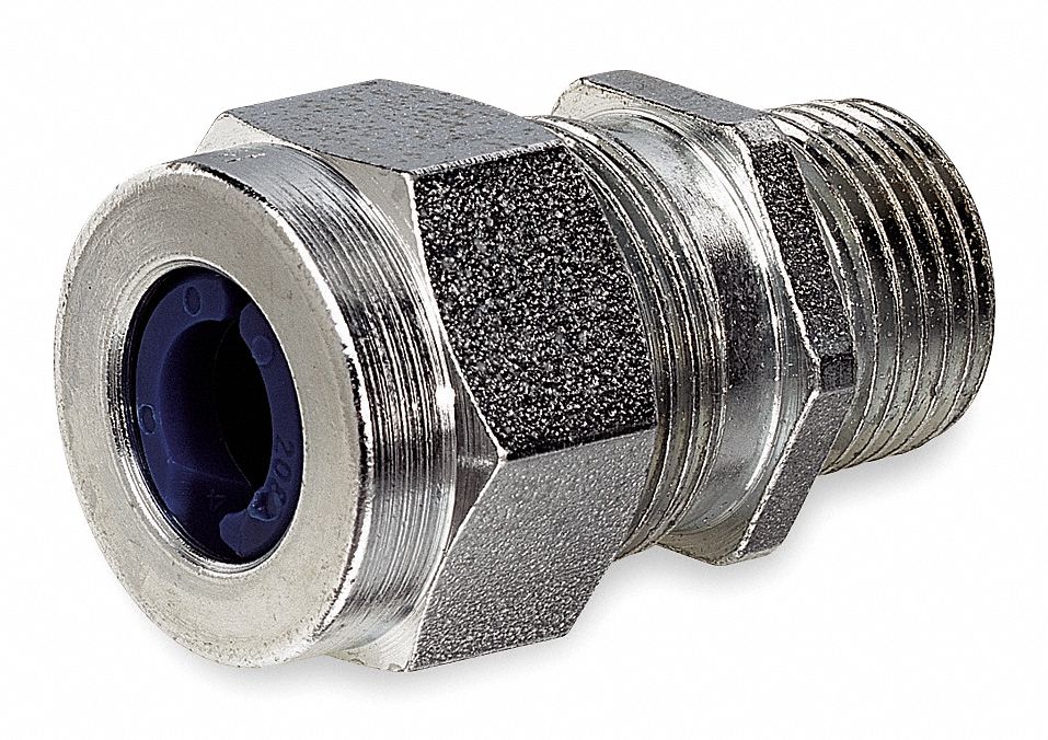 Connector, Liquid Tight, Straight, 1/2 In