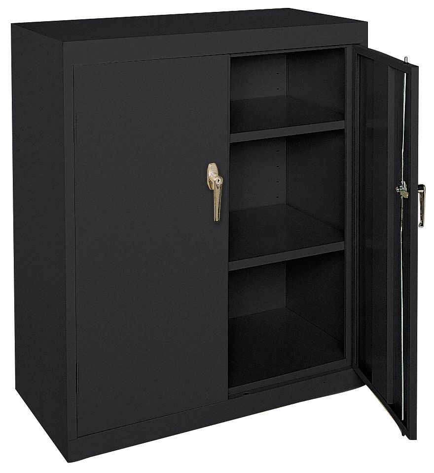Counter Storage Cabinet, Welded, Black