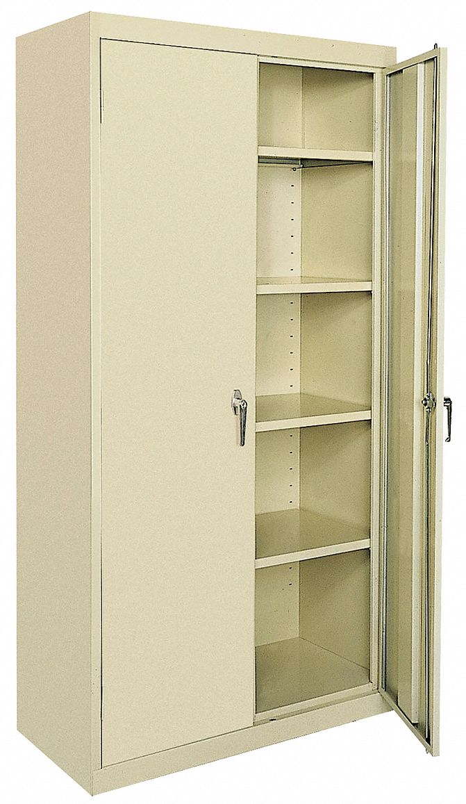 Storage Cabinet, Welded, Beige