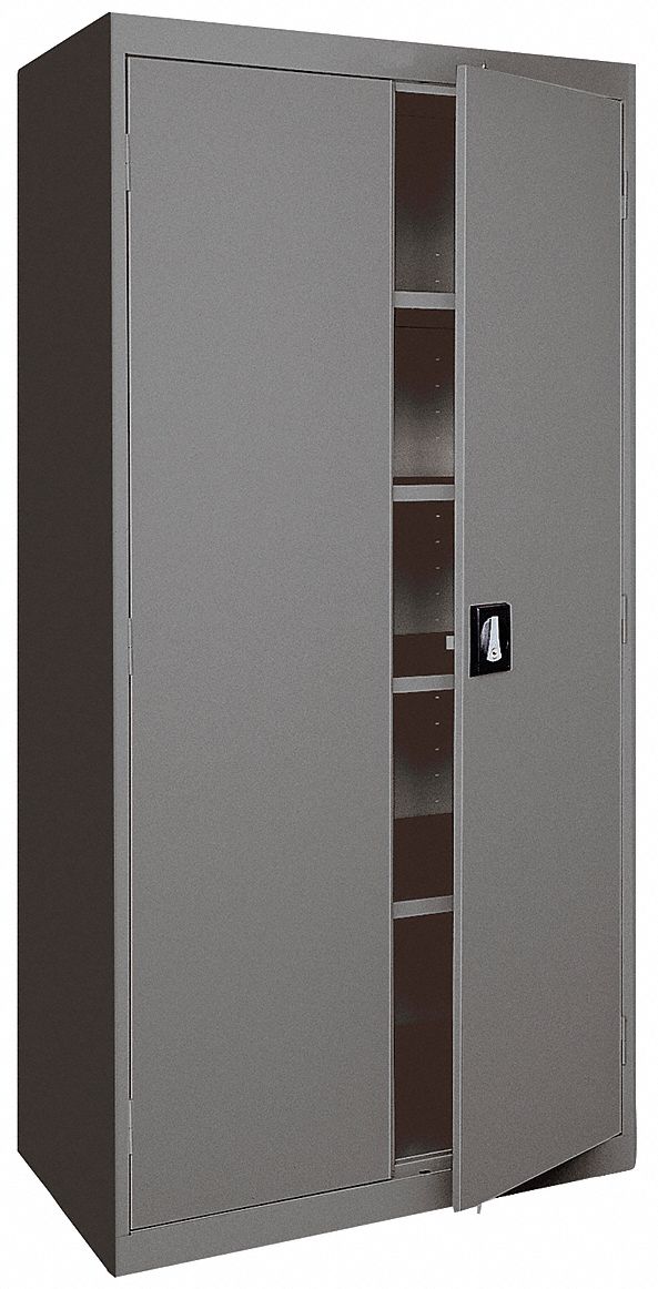 Storage Cabinet, Welded, Charcoal