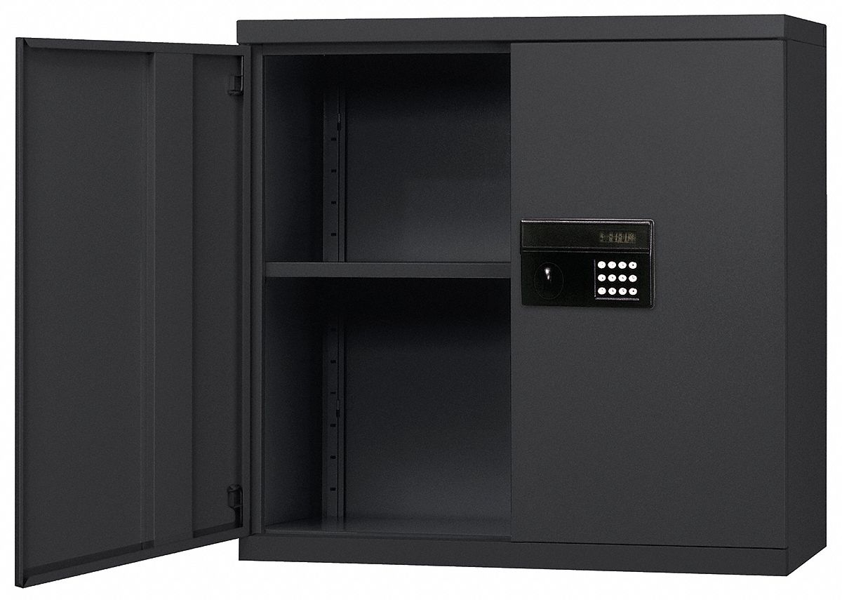 Wall Mount Storage Cabinet, Black