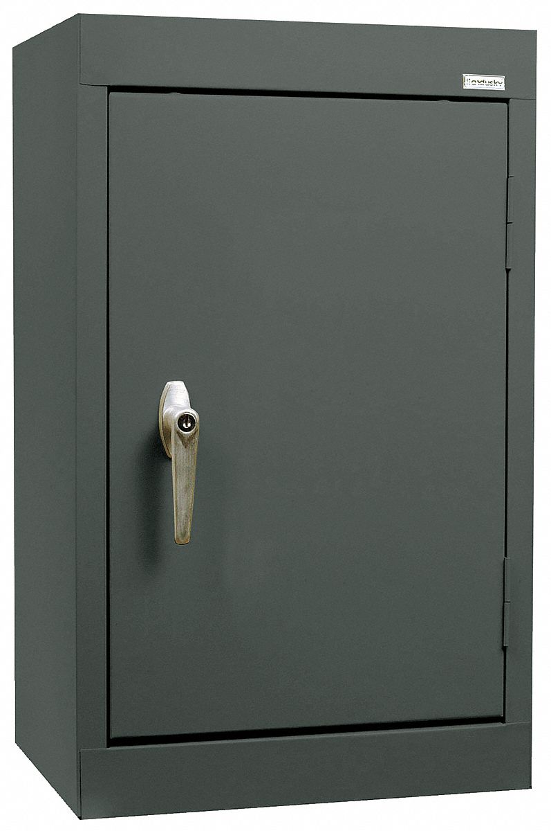 Wall Mount Storage Cabinet, Charcoal
