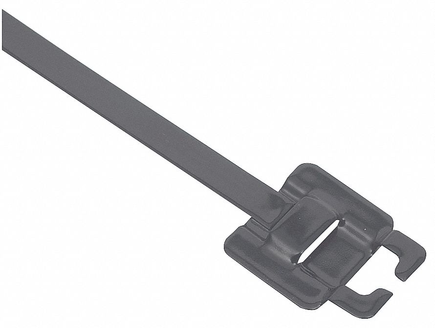 Zip Tie, Coated SS , 1/4 x 9 In, Pk 50