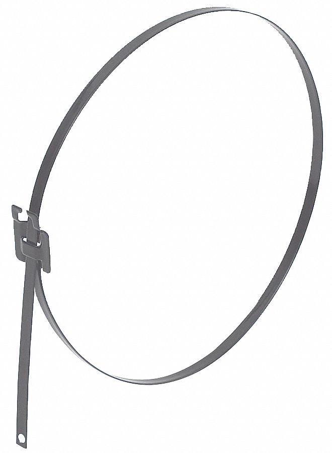 Zip Tie, Coated SS , 1/4 x 24 In, Pk 50