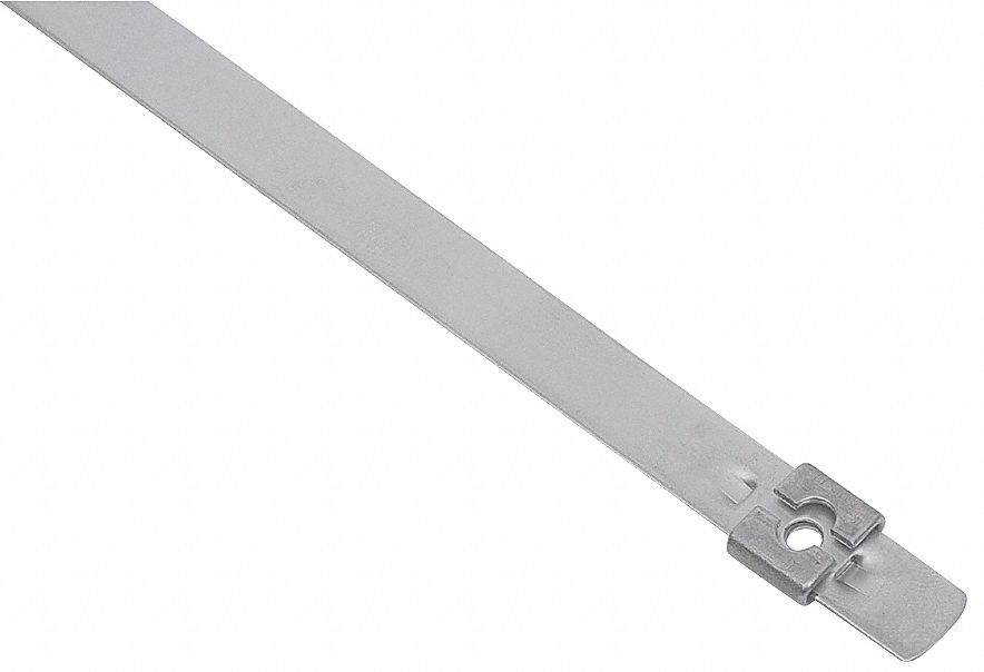 Tie, SS, 3/8 In, 10 In L, PK 50